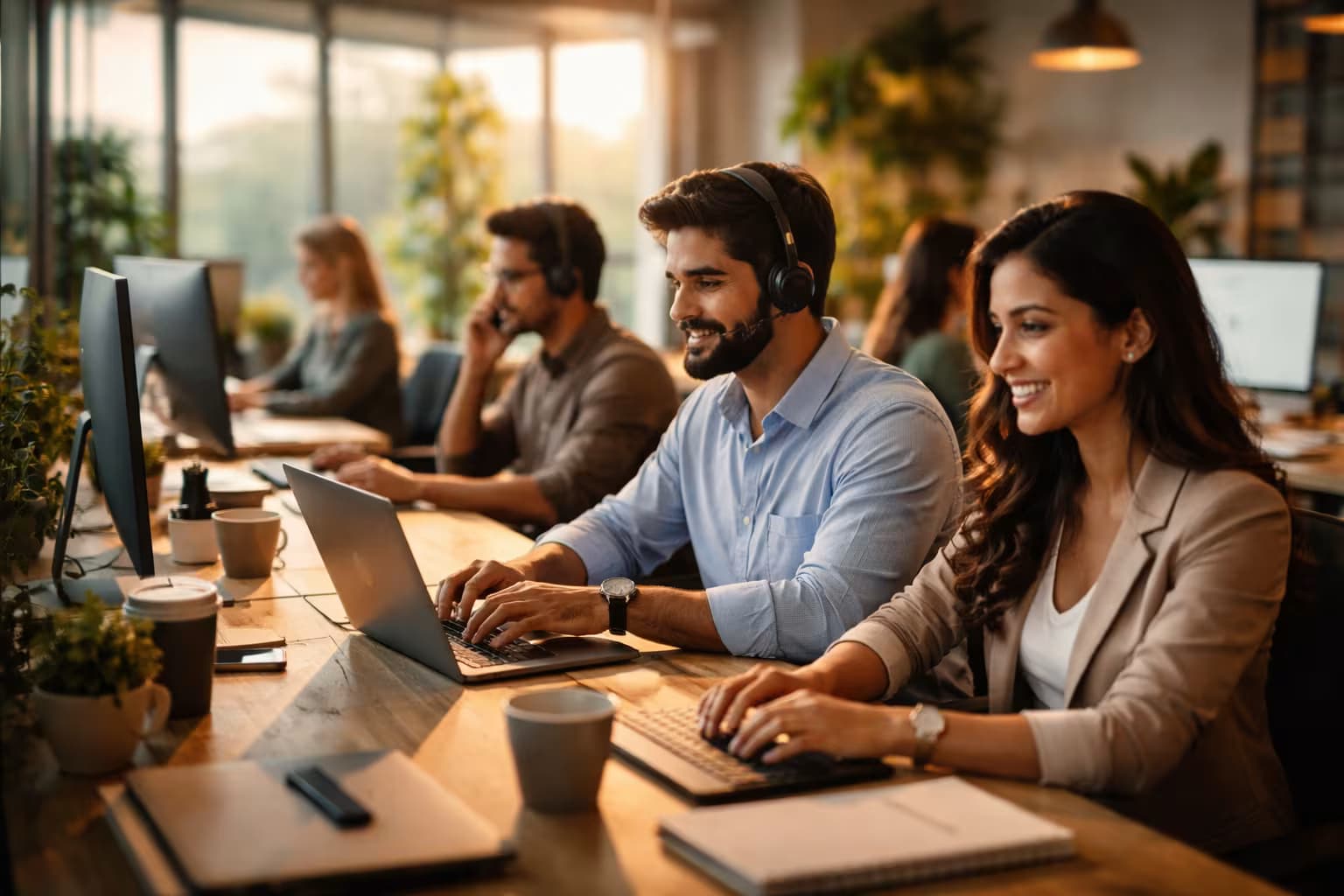 Team at work in office