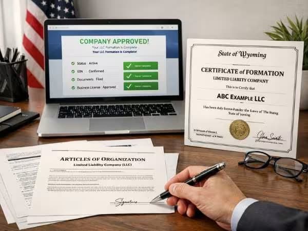 LLC formation — Articles of Organization documents